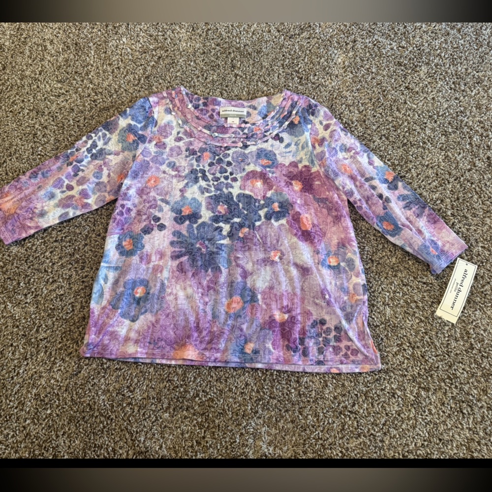 Purple flower shirt
